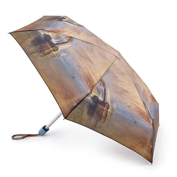 Fulton Tiny National Gallery Ultra-Compact Foldable Umbrella ('The Fighting Temeraire' by William Turner)